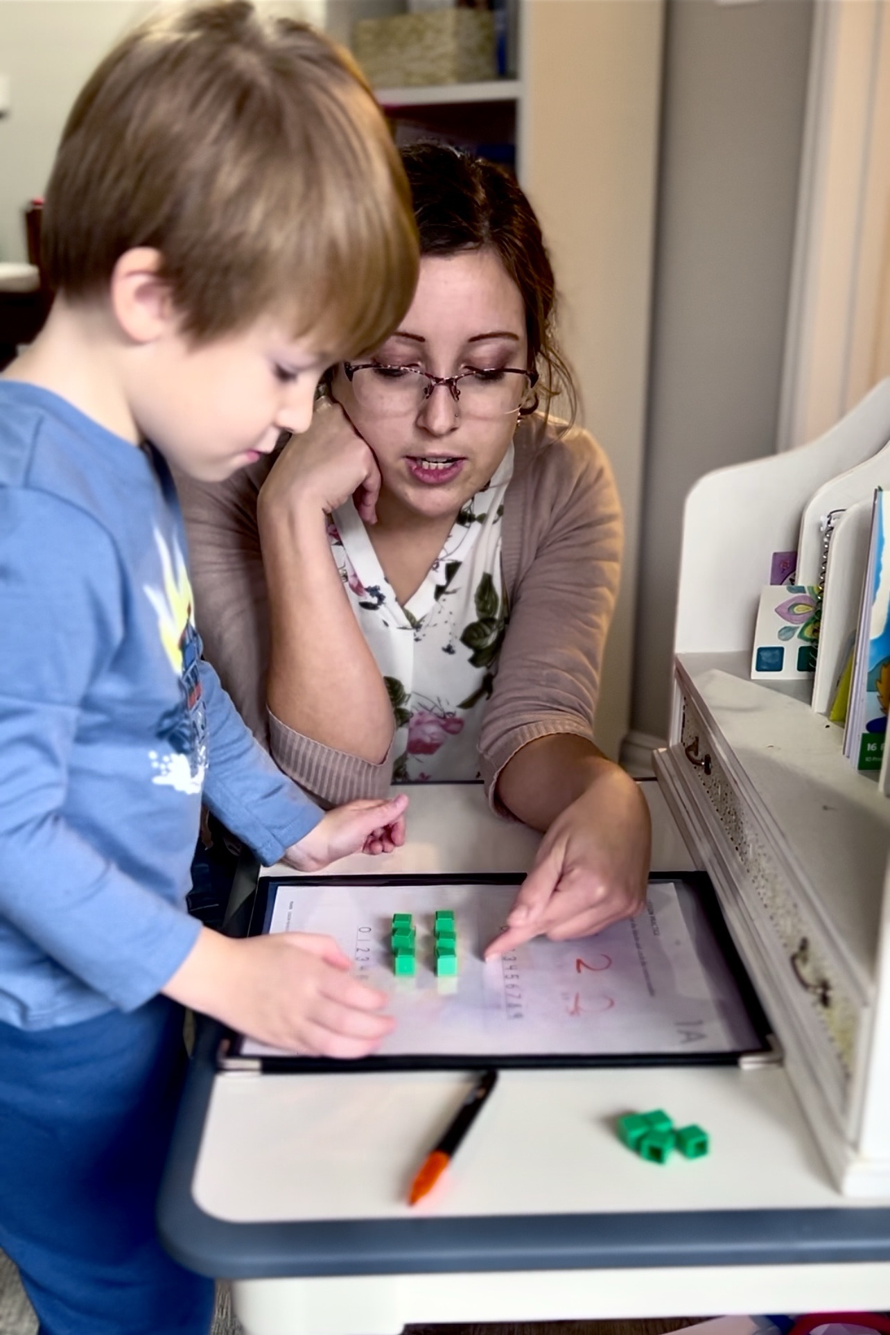 A natural, calm preschool learning space